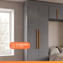 Ver imagem 5 de Guarda Roupas Modulado Closet Quarto Completo 6 Portas com Espaço para Cama Solteiro 0,88m Madrid
