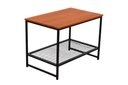 Ver imagem 2 de Mesa Aparador Mesinha de Centro Ferro e Madeira Estilo Industrial com Tela Expandida Rustico e Moder