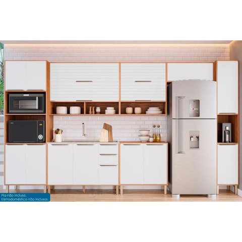Cozinha Modulada Mgm 7 Peças Esplêndida C7p184 Cinamomo/off