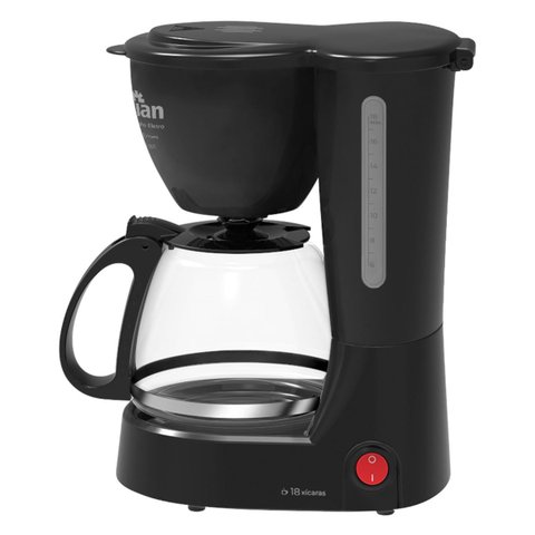 Cafeteira Elétrica 18 Xicaras 127 Volts 650 Watts Preta - 24738 - Kian