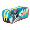 Kit Mochila Hot Wheels Costas + Estojo Duplo Sestini 19X Tubarão - 2