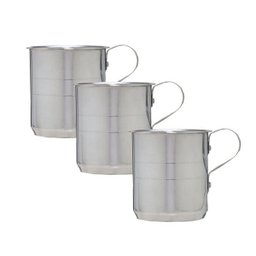 KIT CANECA DE ALUMÍNIO 350 ML - KIT 50 CANECAS - 1