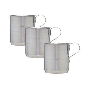 KIT CANECA DE ALUMÍNIO 350 ML - KIT 50 CANECAS