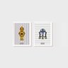 Kit 2 Quadros Star Wars C3PO e H2D2 - 1