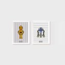 Ver imagem 1 de Kit 2 Quadros Star Wars C3PO e H2D2