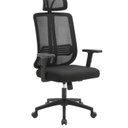 Ver imagem 4 de Kit com 10 Cadeiras Office Presidente Ajustavel e Ergonomica com Nr 17 Montana Preto