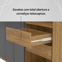Ver imagem 6 de Guarda Roupa Casal 6 Portas 4 Gavetas Noronha - Nature/alasca