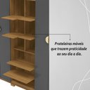 Ver mais imagens de Guarda Roupa Casal 6 Portas 4 Gavetas Noronha - Nature/alasca
