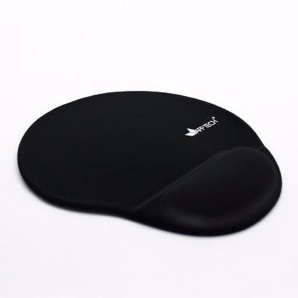 Mouse Pad Com Apoio Em Gel Preto Previne Lesões App Tech MadeiraMadeira