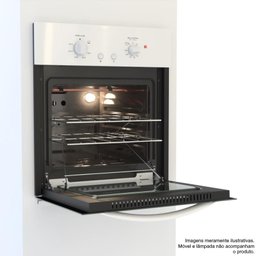 FORNO DE EMBUTIR A GAS 50L BIANCO GIII GAS GLP 127 V - 13