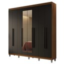 Ver imagem 3 de Guarda-Roupa Casal com Pés 8 Portas Batentes com Espelho Netuno Madesa