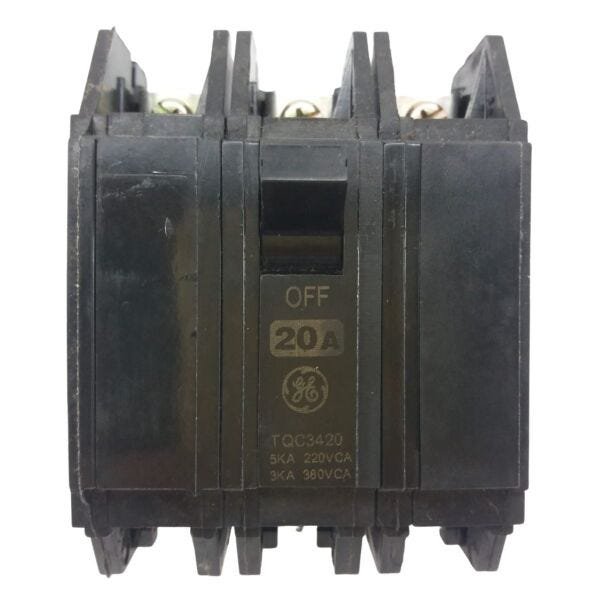 Disjuntor Nema 3 X 20 A TQC GE - 1