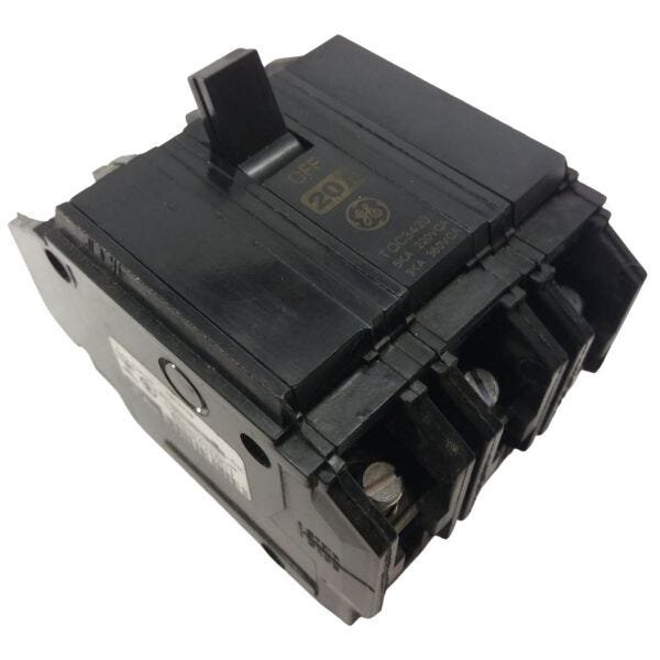 Disjuntor Nema 3 X 20 A TQC GE - 3