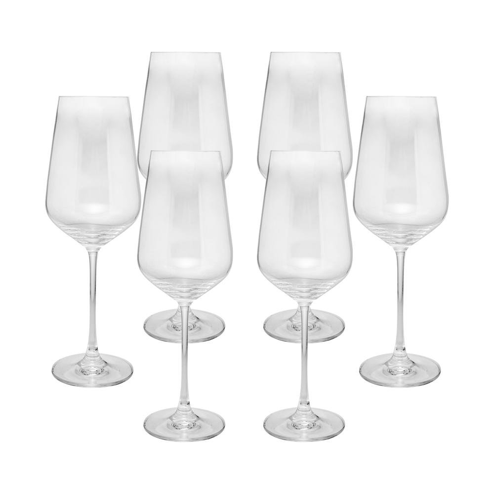 Kit 6 Taças para Vinho de Cristal Ecológico Confraria 540ml