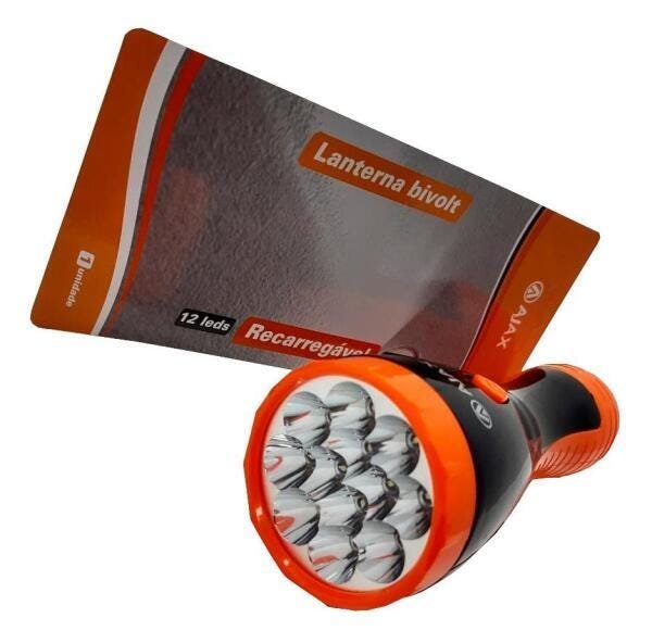 Lanterna Bivolt Recarregável 12 Led - 1