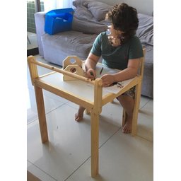 Kit Cadeira + Mesa Infantil Montessoriano Porta Papel - 3