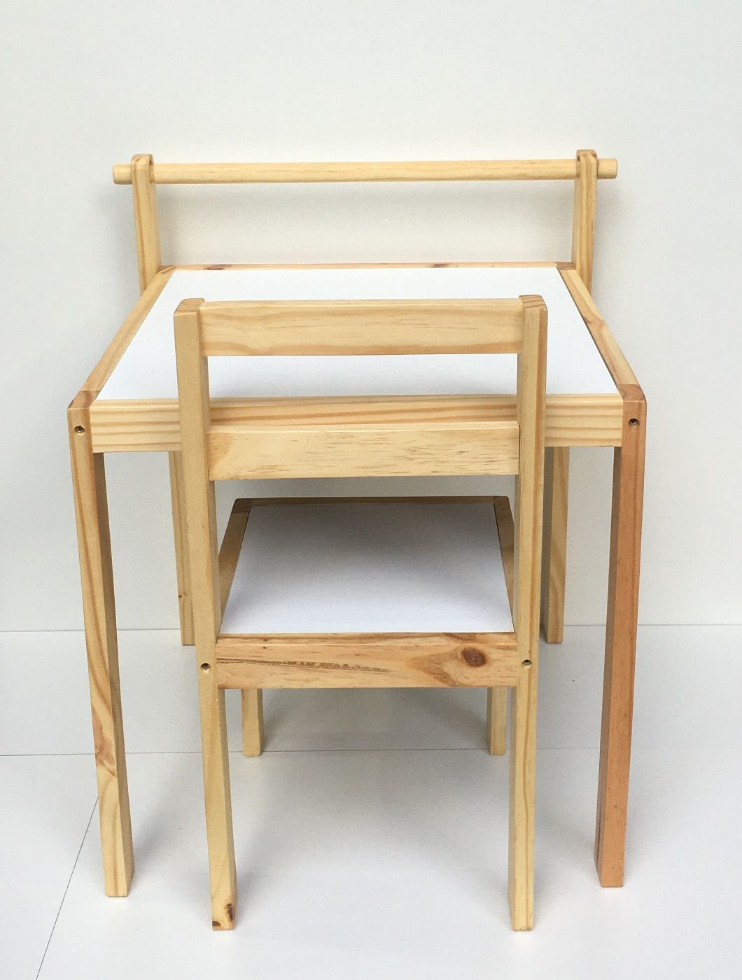 Kit Cadeira + Mesa Infantil Montessoriano Porta Papel - 4