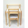 Kit Cadeira + Mesa Infantil Montessoriano Porta Papel - 4