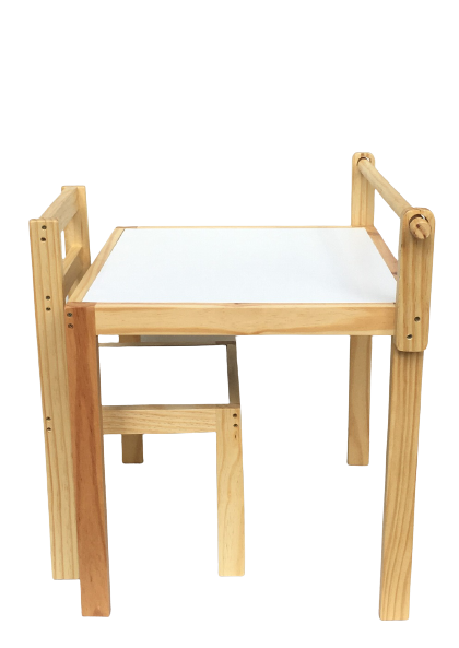 Kit Cadeira + Mesa Infantil Montessoriano Porta Papel