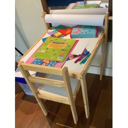 Kit Cadeira + Mesa Infantil Montessoriano Porta Papel - 2