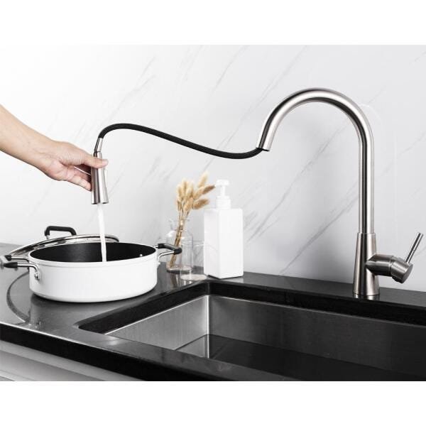 Torneira Hive Cozinha Gourmet Extensor Spray Inox -Cromado - 2