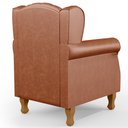 Ver imagem 7 de Poltrona Decorativa Para Sala De Estar Yara P02 Couríssimo Camel - Lyam Decor