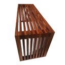 Ver imagem 5 de Banco Ripado em Madeira Artesanal Peroba para Jardim e Área de Piscina