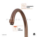 Ver imagem 5 de Torneira Para Banheiro Alta Javari Pingoo.casa - Dourado Rose