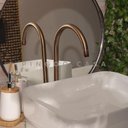 Ver imagem 6 de Torneira Para Banheiro Alta Javari Pingoo.casa - Dourado Rose