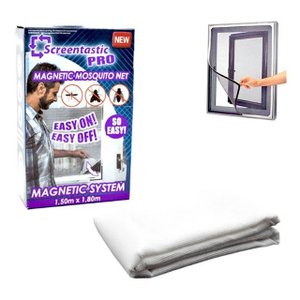 Kit 4 Tela Micro Trama Janelas Magnético Ajustável 1,5 X 1,8