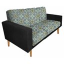 Ver imagem 1 de Sofá 3 Lugares Luana Suede com Duas Almofadas