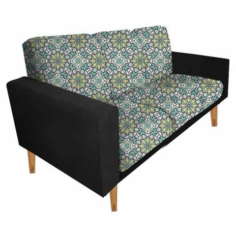 Sofá 3 Lugares Luana Suede com Duas Almofadas