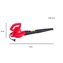 Ver imagem 3 de Soprador de Ar Folhas Elétrico Residencial 127 V Motor Universal Branco Casa Jardim Cor Vermelho
