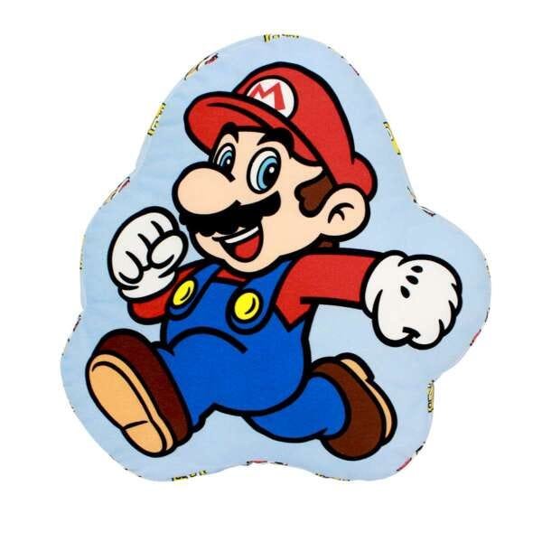 Almofada Decorativa Formato Super Mario Bros Nintendo Correndo - 1