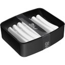 Ver imagem 1 de Saboneteira Suporte De Bancada Para Sabonete Barra Banheiro Preta