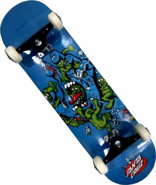 Skate Santa Cruz Montado Completo Gremlin Patrol Next Stiick Fcr Azul - 1
