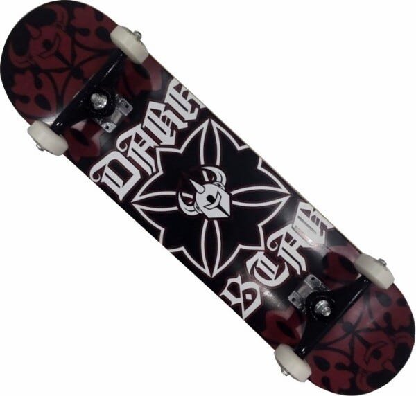 Skate Maple Dark Star Montado Completo Profissional Moska BS Stick Preto/Marrom - 1