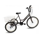 Ver imagem 1 de Triciclo Retrô Marrom/Creme - Aro 26 - Montagem Hiper