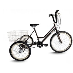 Triciclo Retrô Marrom/Creme - Aro 26 - Montagem Hiper - 1
