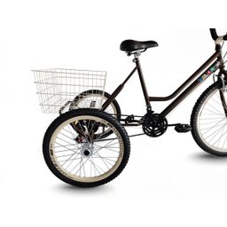 Triciclo Retrô Marrom/Creme - Aro 26 - Montagem Hiper - 10