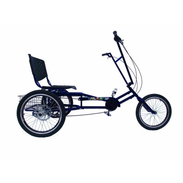 Triciclo Praiano - Montagem Super - 7 Opções de Cores - Azul