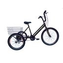 Ver imagem 1 de Triciclo aro 26 - 21 Marchas - Hiper - Várias Cores - Preto