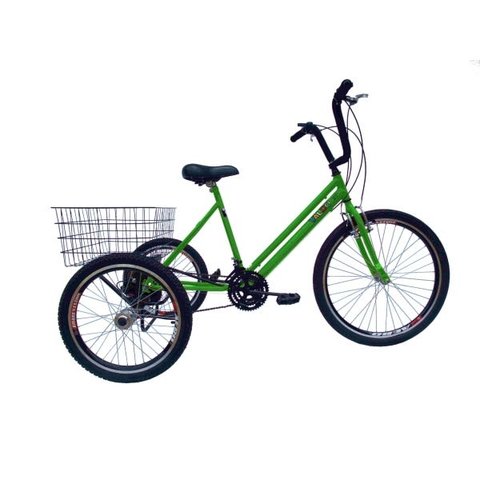 Triciclo aro 26 - 21 Marchas - Hiper - Várias Cores - Verde