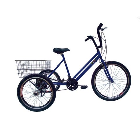 Triciclo aro 26 - 21 Marchas - Hiper - Várias Cores - Azul