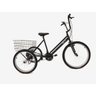 Triciclo aro 26 - 18 Marchas - Hiper Luxo - Várias Cores - Preto - 1