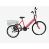 Triciclo aro 26 - 18 Marchas - Hiper Luxo - Várias Cores - Vermelho - 1