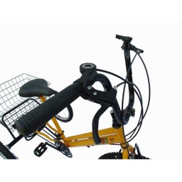 Triciclo aro 26 - 18 Marchas - Hiper Luxo - Várias Cores - Amarelo - 5
