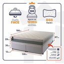 Ver imagem 3 de Cama Box Oxford Espuma Queen 158x198 Verde King House