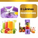 Ver imagem 5 de Mini Liquidificador Recarregavel Portatil Multiuso Verde