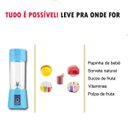 Ver imagem 2 de Mini Liquidificador Recarregavel Portatil Multiuso Verde